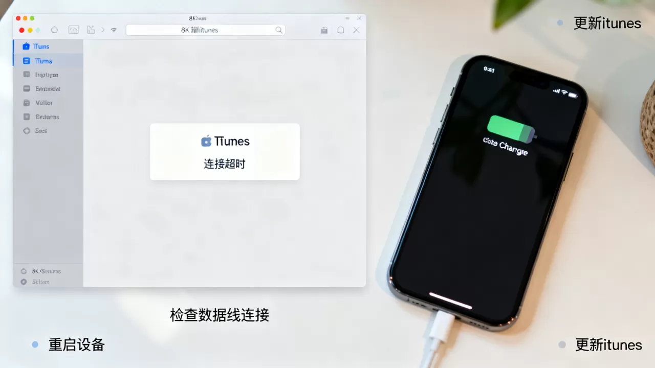 itunes连接iphone超时怎么办，itunes连接iphone超时