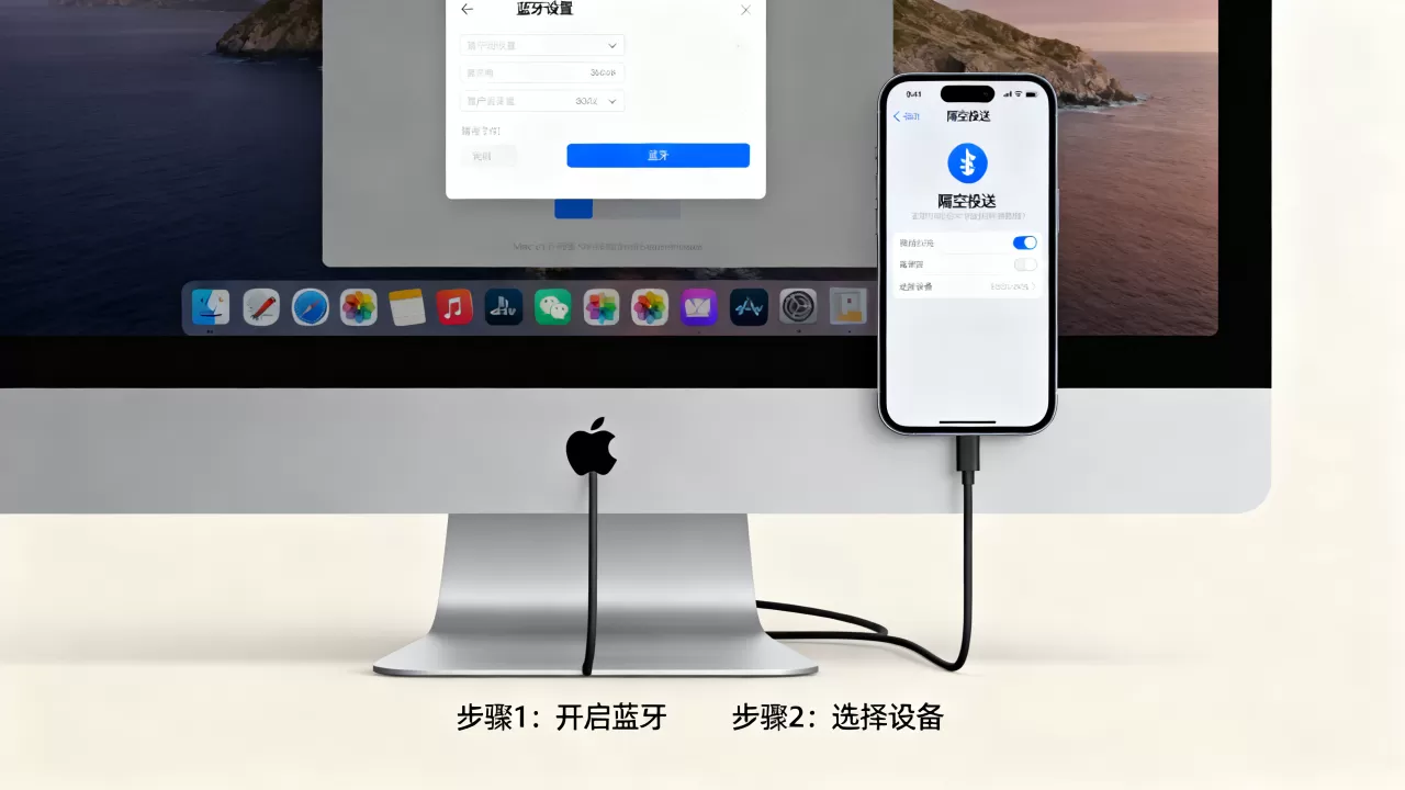 mac怎么连接iphone，mac与iphone互联