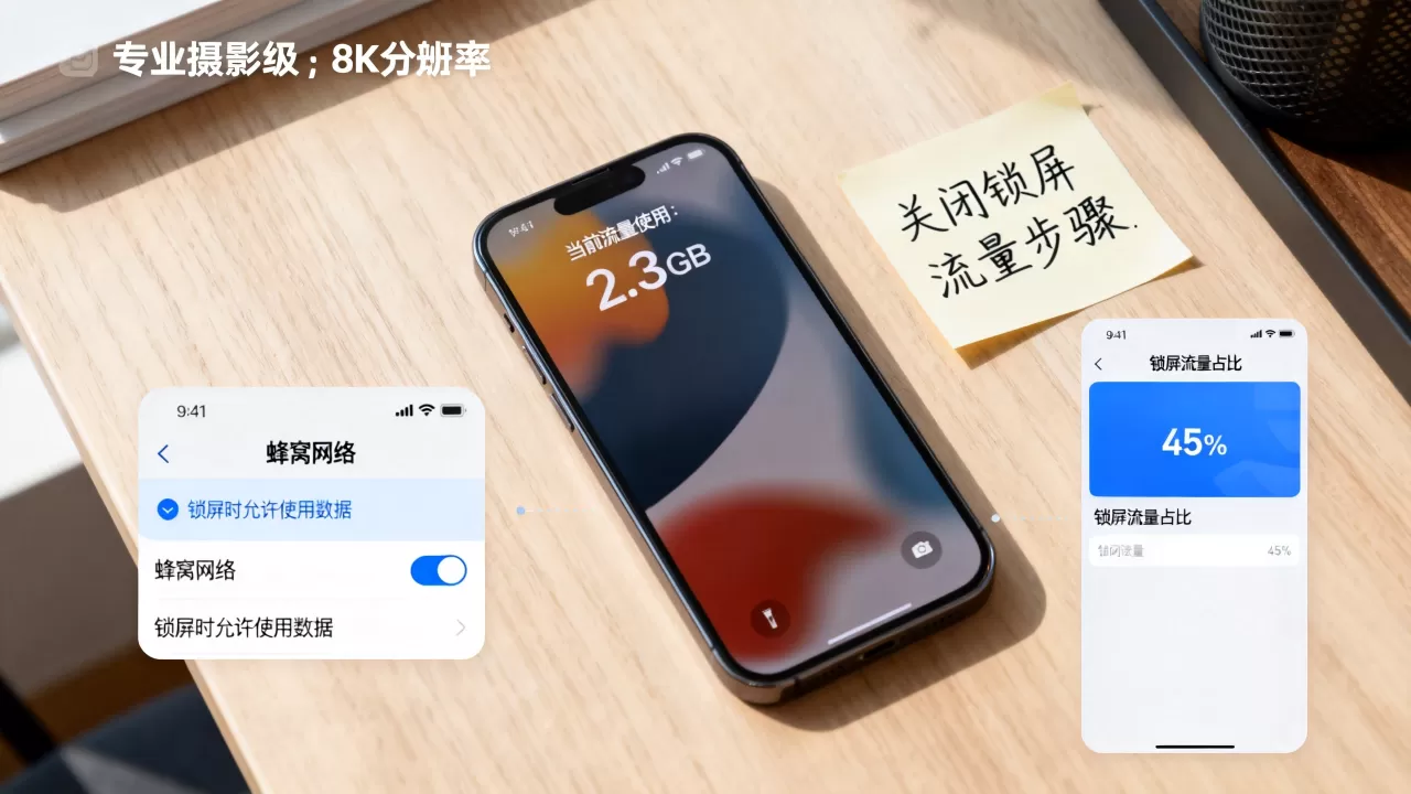 iPhone锁屏流量怎么用，iPhone锁屏流量怎么关闭