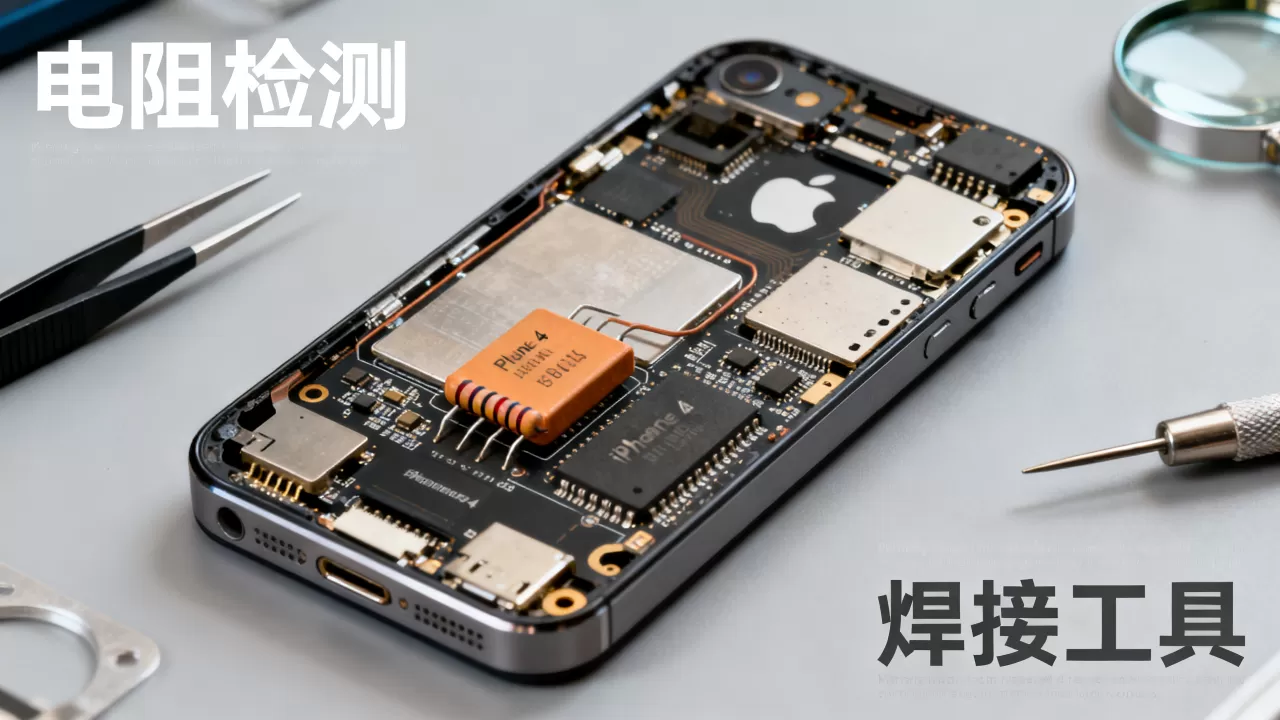 iphone4电阻坏了怎么修，iphone4电阻