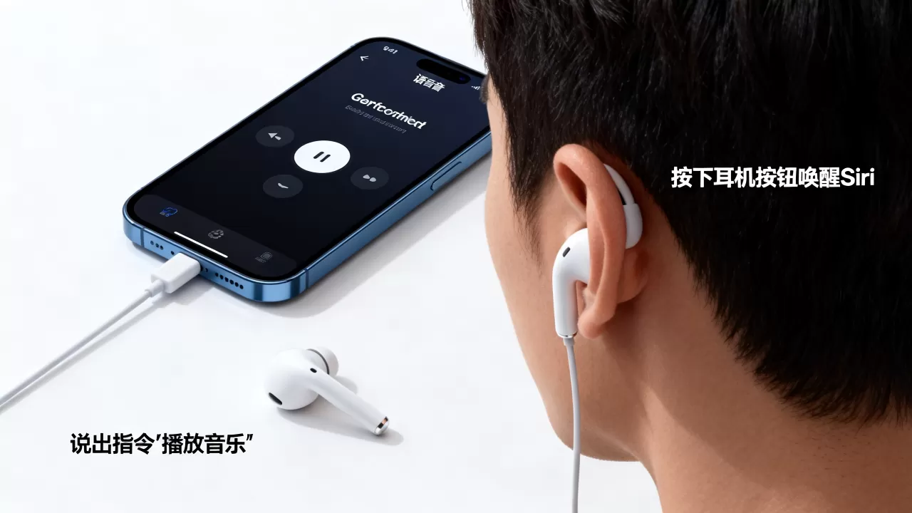 iphone耳机怎么语音控制，iphone耳机语音控制
