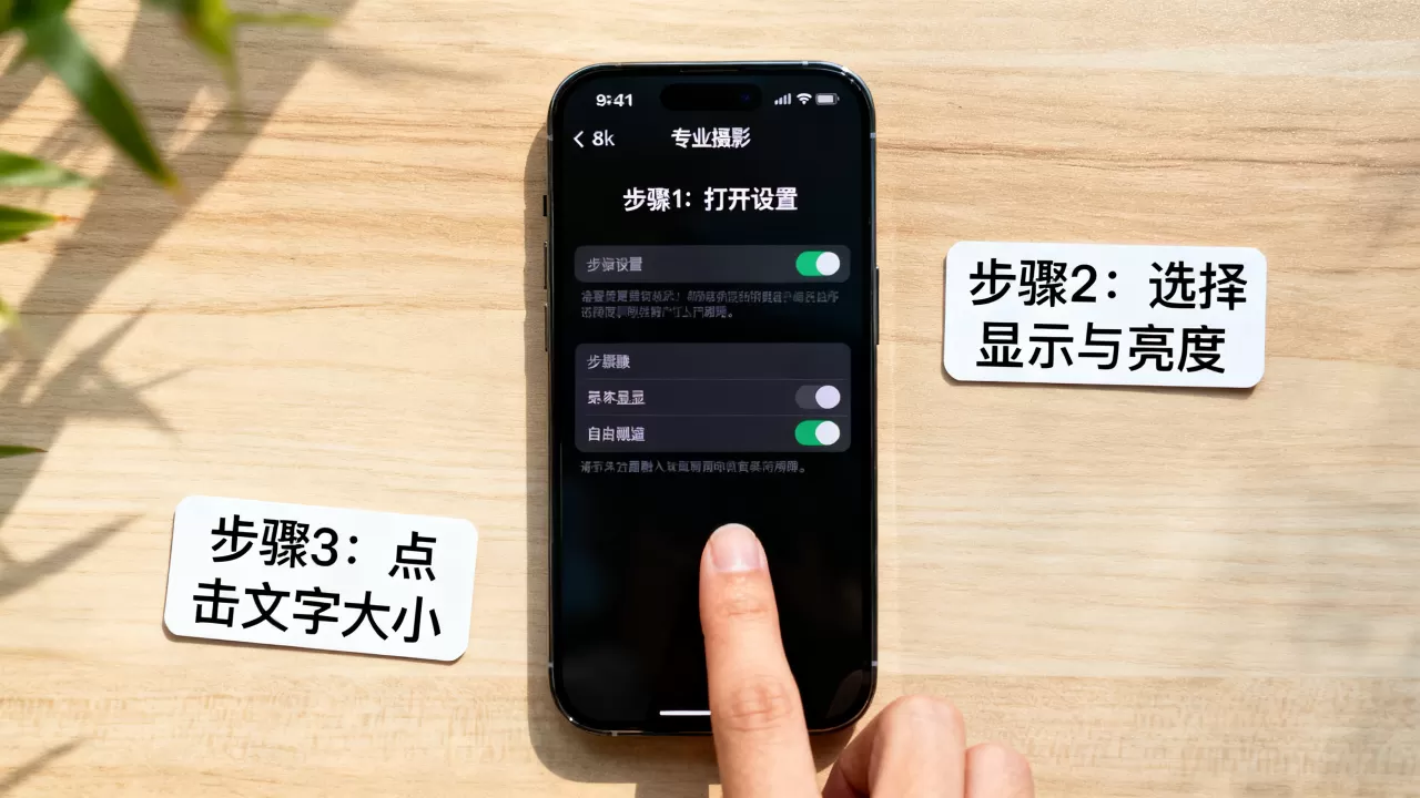 iphone如何更换字体？苹果手机修改字体设置教程