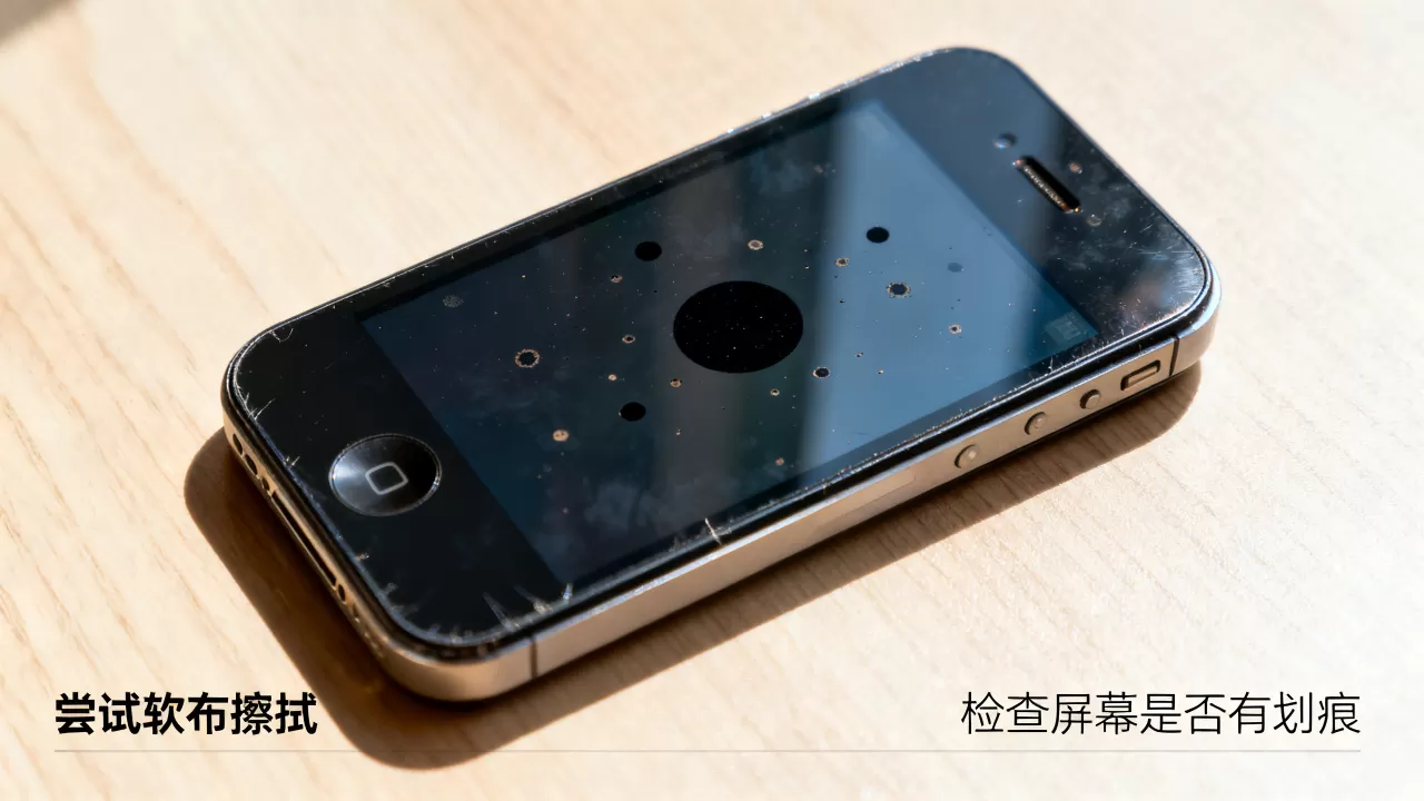iphone4屏幕出现圆点，iphone4屏幕黑点怎么解决
