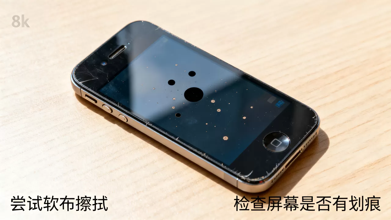 iphone4屏幕出现圆点，iphone4屏幕黑点怎么解决