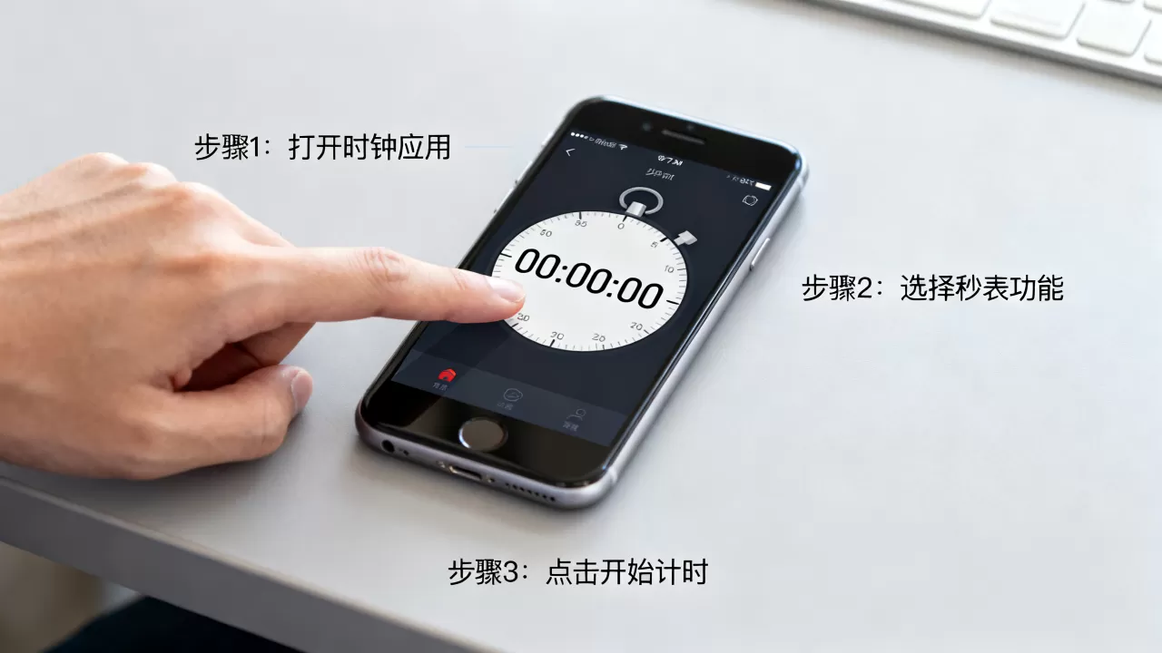 iphone7秒表怎么设置，iphone7秒表