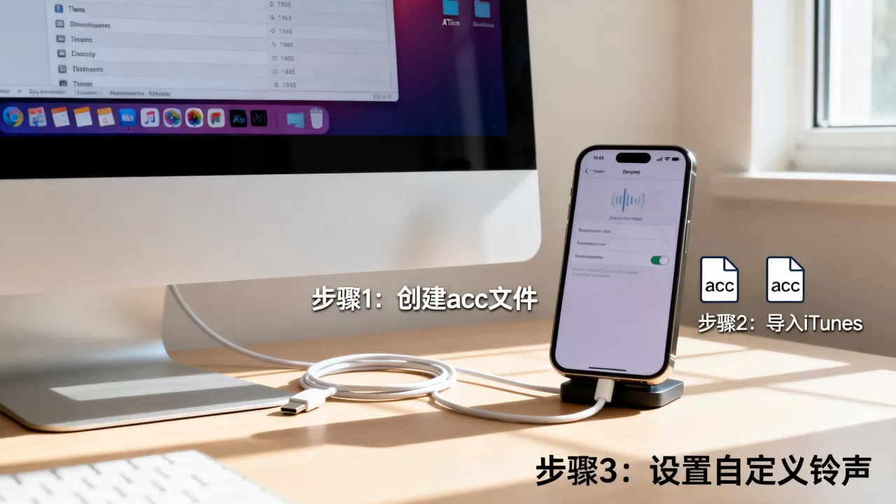 iphone铃声创建acc，iphone怎么设置自定义铃声