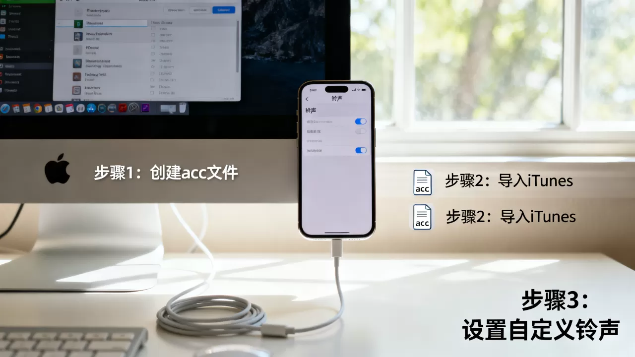 iphone铃声创建acc，iphone怎么设置自定义铃声