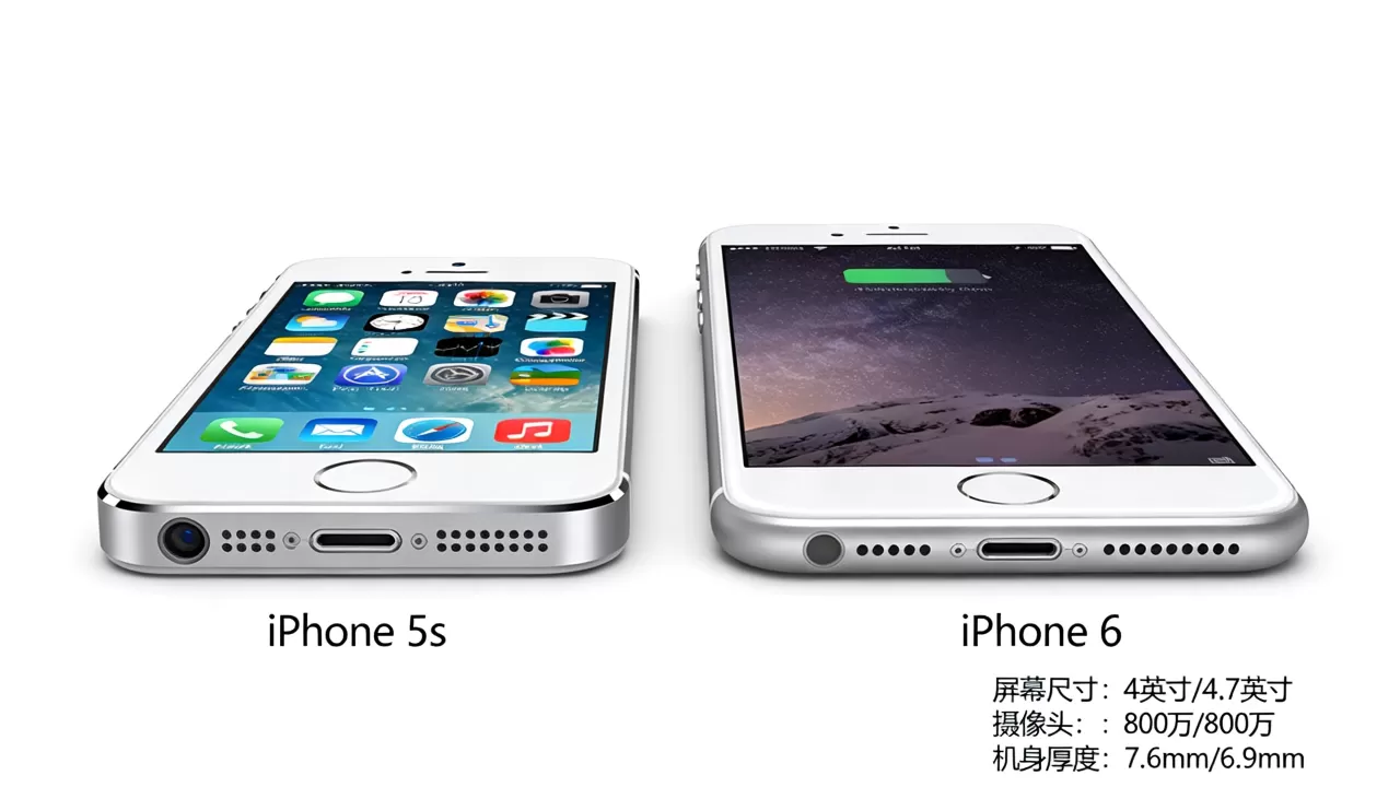 iphone5s和iphone6哪个好，iphone6和5s区别大吗