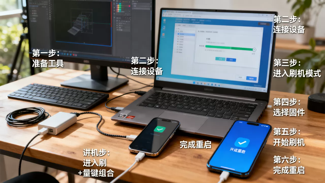 电脑刷机步骤图解，电脑刷机教程详细步骤