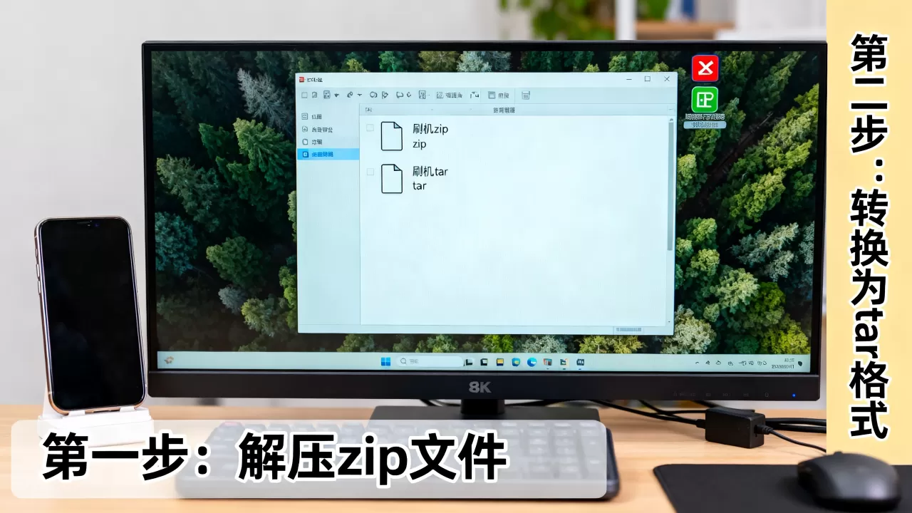 刷机zip转tar怎么操作，zip转tar教程