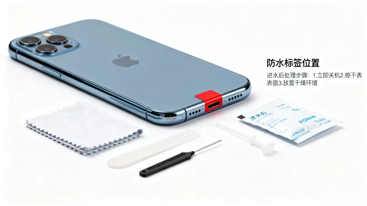 iphone防水标签进水变红怎么办，iphone进水保修政策