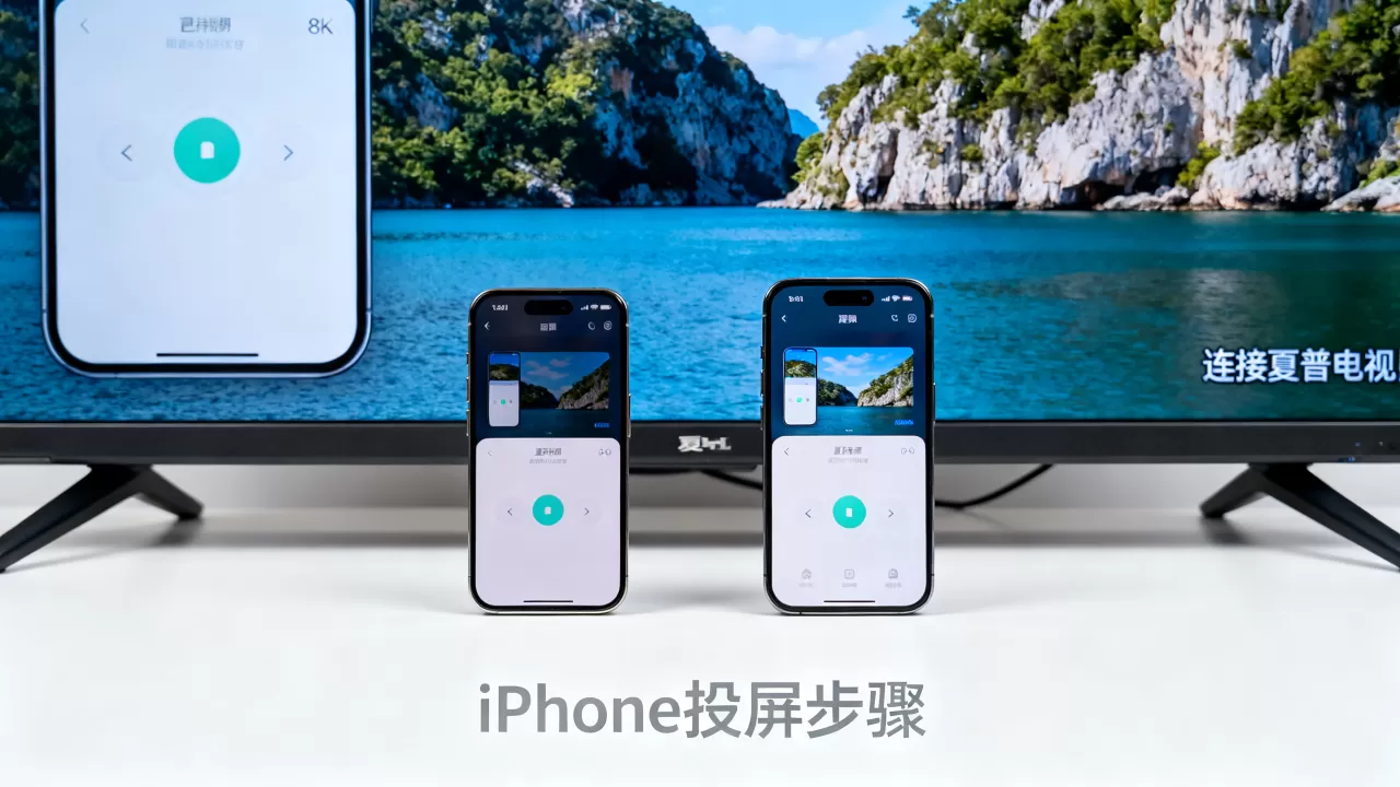 iPhone怎么连接夏普电视，iPhone投屏