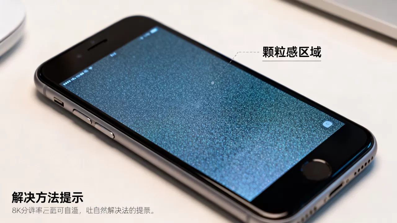 iphone se屏幕颗粒感明显，iphone se屏幕颗粒感严重怎么解决