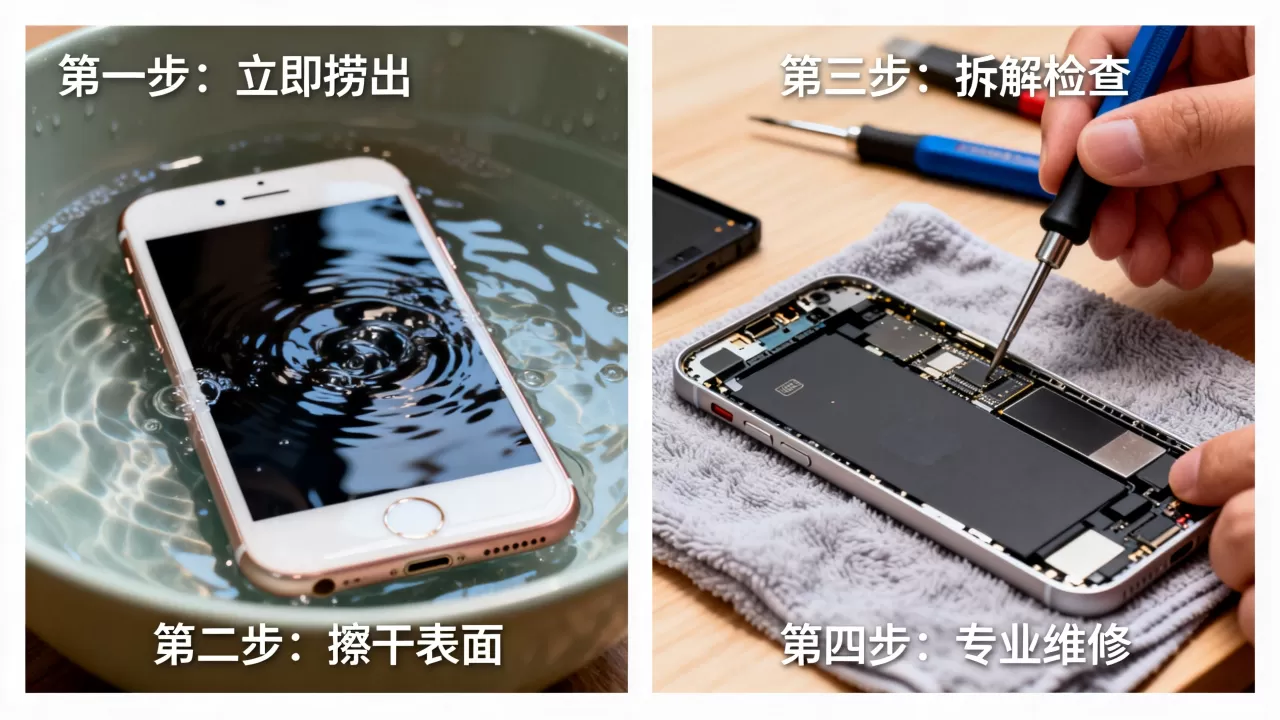 iphone6 落水了怎么办，iphone6 进水维修