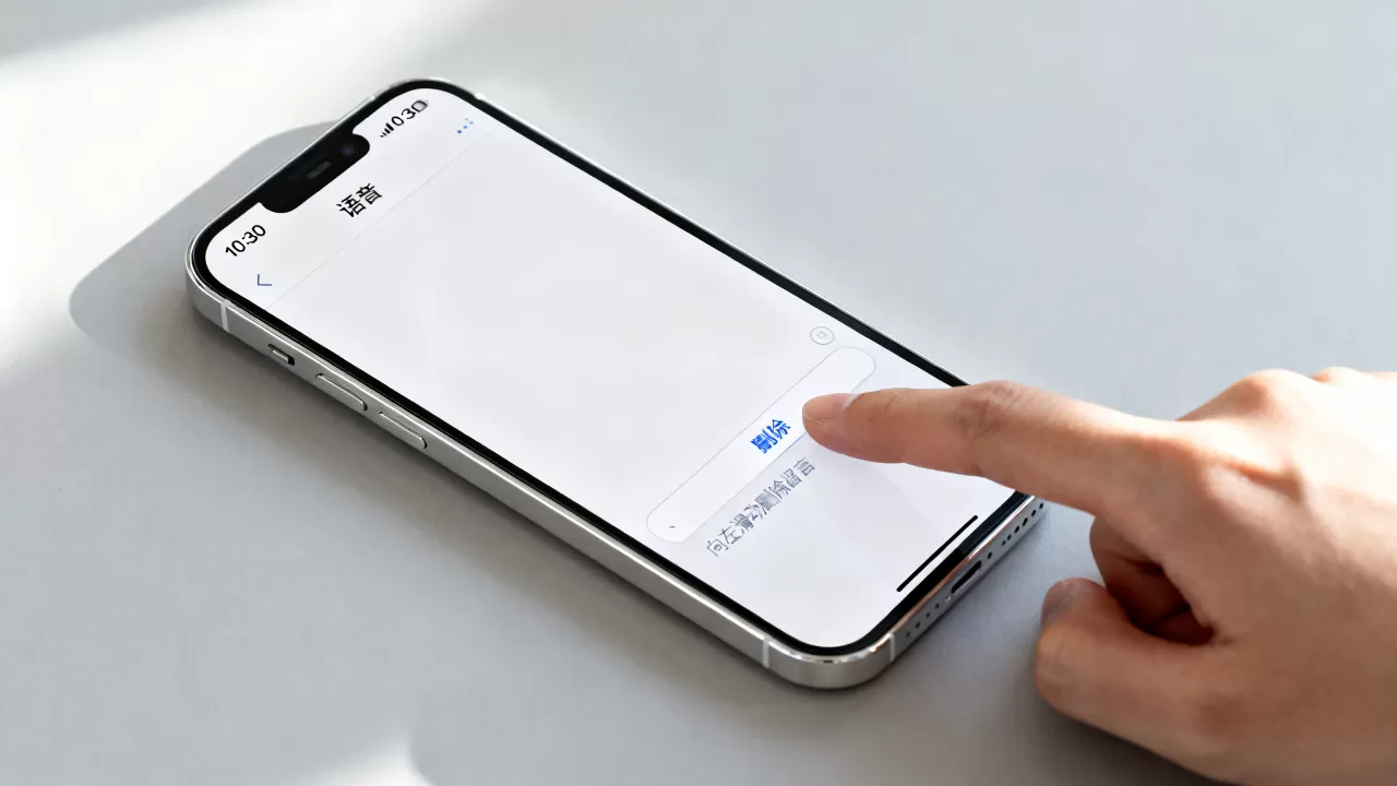 iphone语音留言怎么删除，iphone语音留言删除