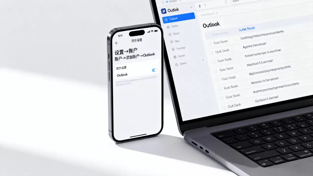 outlook和iphone同步怎么设置，outlook和iphone同步