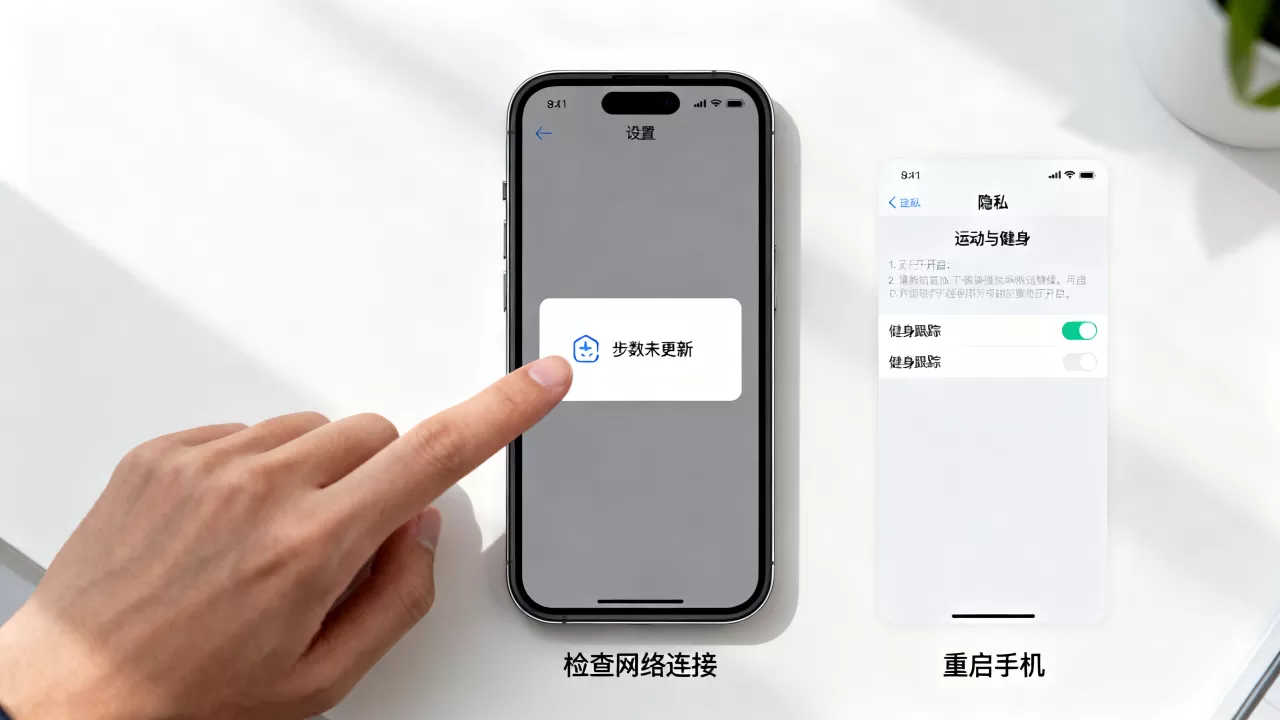 iphone步数显示不更新，苹果计步器怎么设置