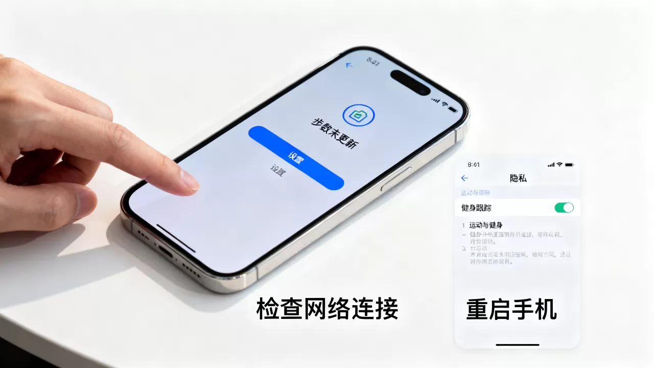iphone步数显示不更新，苹果计步器怎么设置