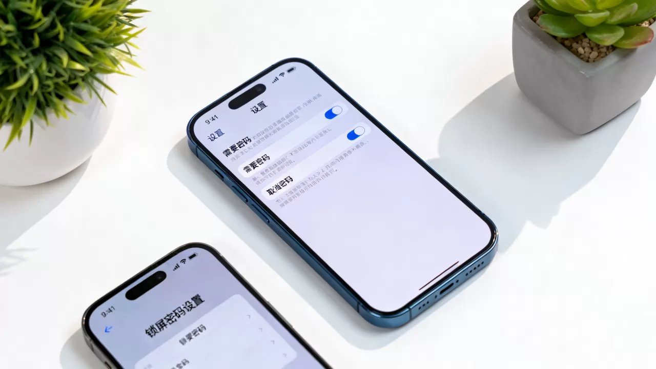 iPhone设置需要密码怎么取消，iPhone锁屏密码设置