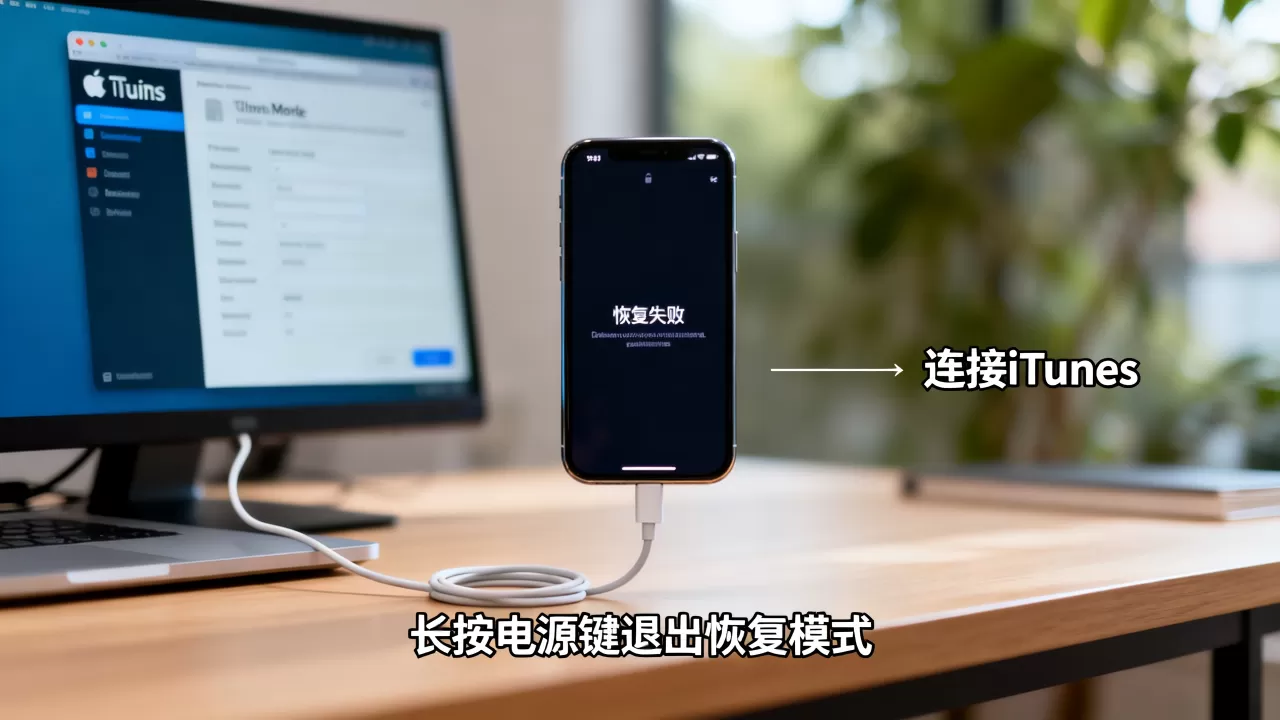 iphone 显示恢复失败怎么办，iphone 恢复模式失败