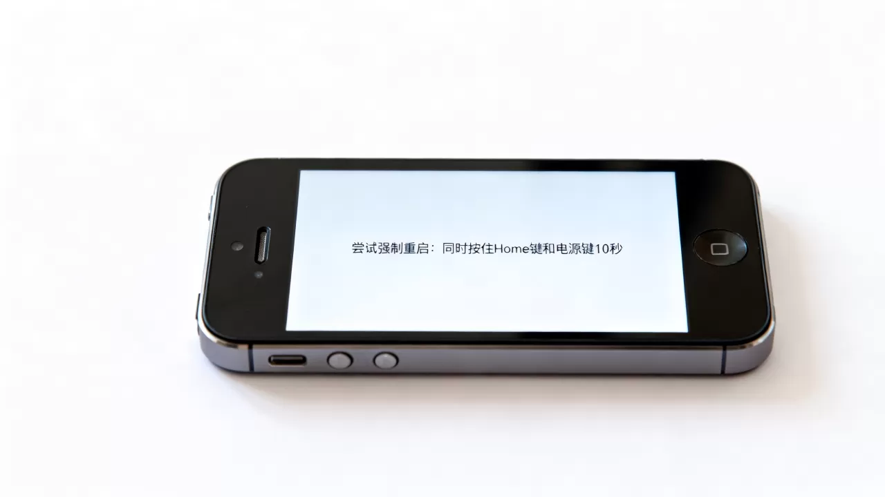 iphone5开屏白屏怎么解决，iphone5开屏