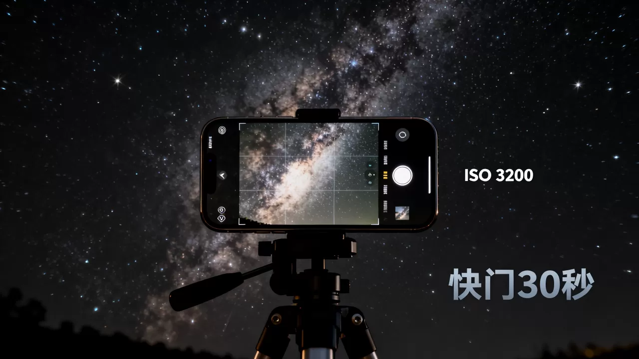 iphone如何拍摄星空，苹果拍星星教程