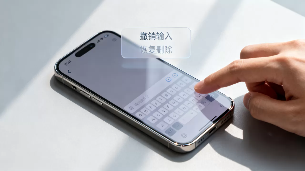 iphone怎么撤销正在键入，iphone误触删除文字