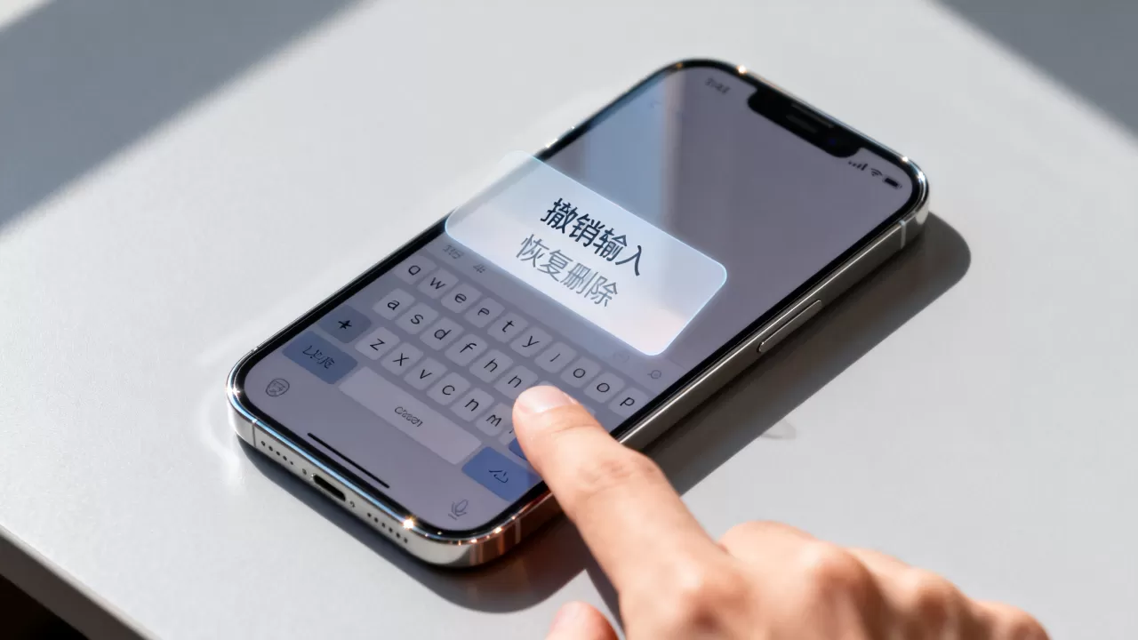 iphone怎么撤销正在键入，iphone误触删除文字