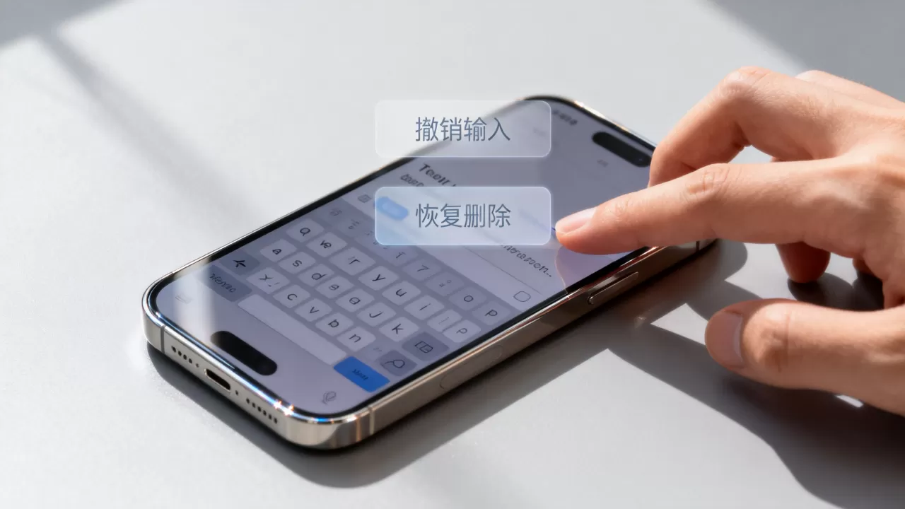 iphone怎么撤销正在键入，iphone误触删除文字