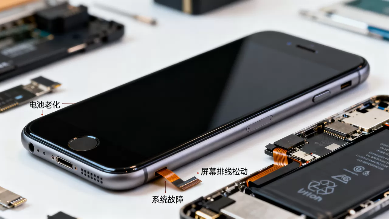 iphone6熄灭是什么原因，iphone6黑屏