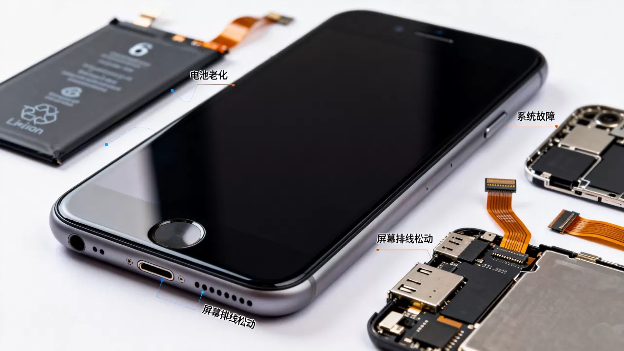 iphone6熄灭是什么原因，iphone6黑屏