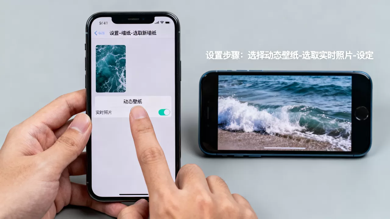 iphone live photo壁纸怎么设置，live photo动态壁纸