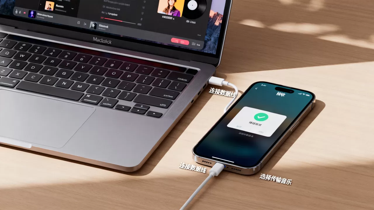 mac怎么传音乐到iphone，mac iphone传音乐