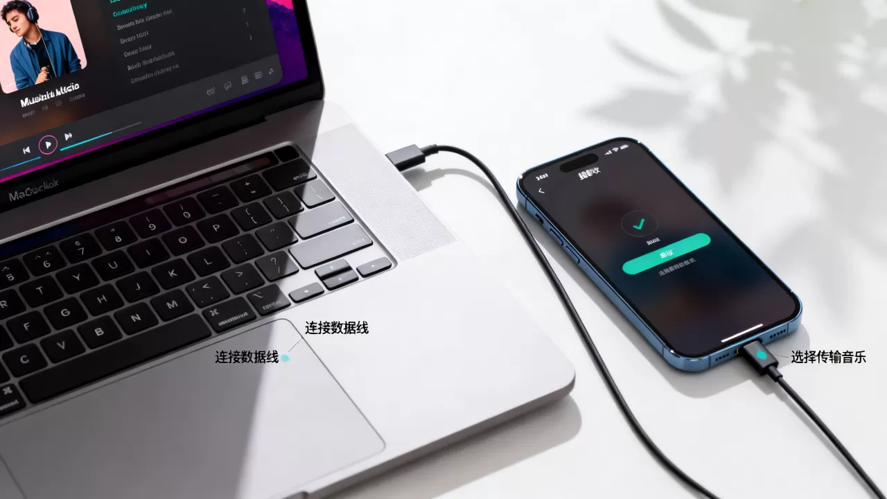mac怎么传音乐到iphone，mac iphone传音乐