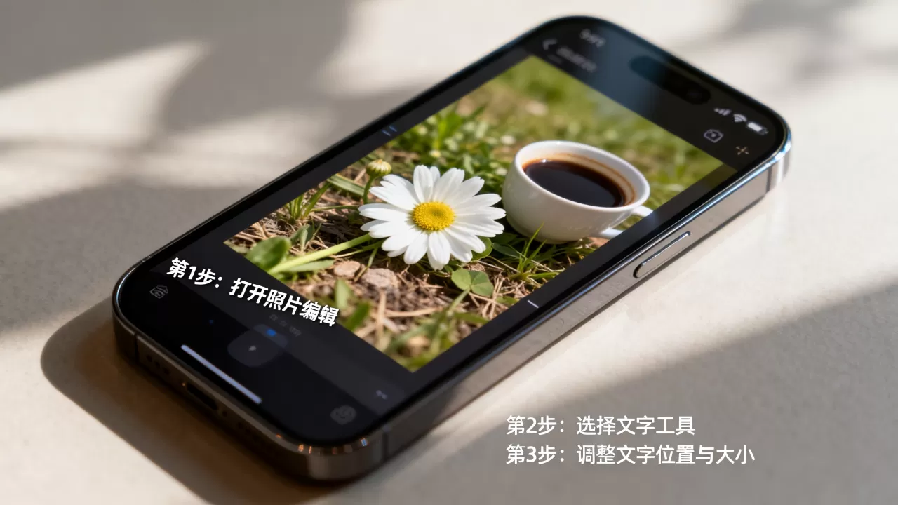 iphone照片怎么加字？iphone照片加字