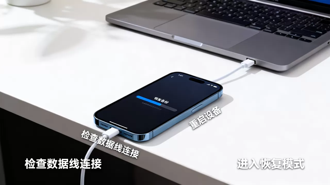 iphone恢复备份重启失败怎么办，iphone恢复备份