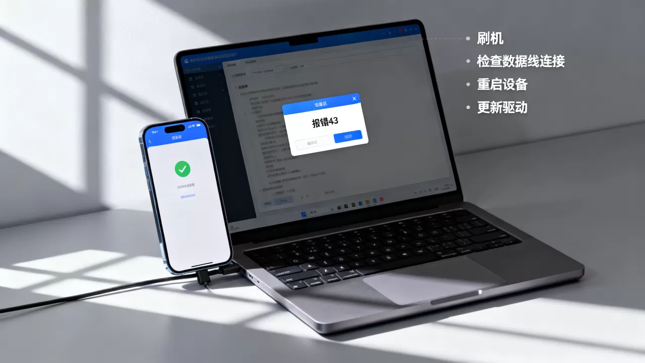 刷机报错43怎么解决，刷机报错43