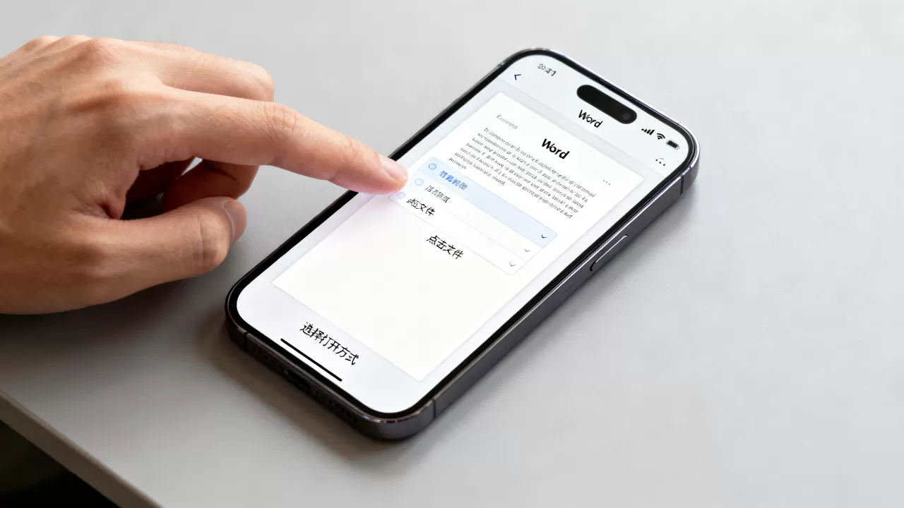 iphone打开word文档怎么操作？iPhone打开word文档