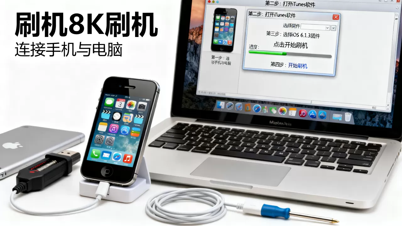 苹果4刷机步骤，苹果4刷机教程