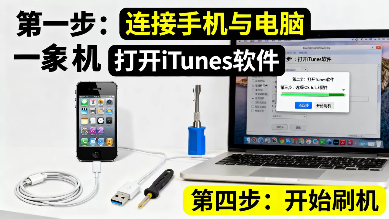 苹果4刷机步骤，苹果4刷机教程