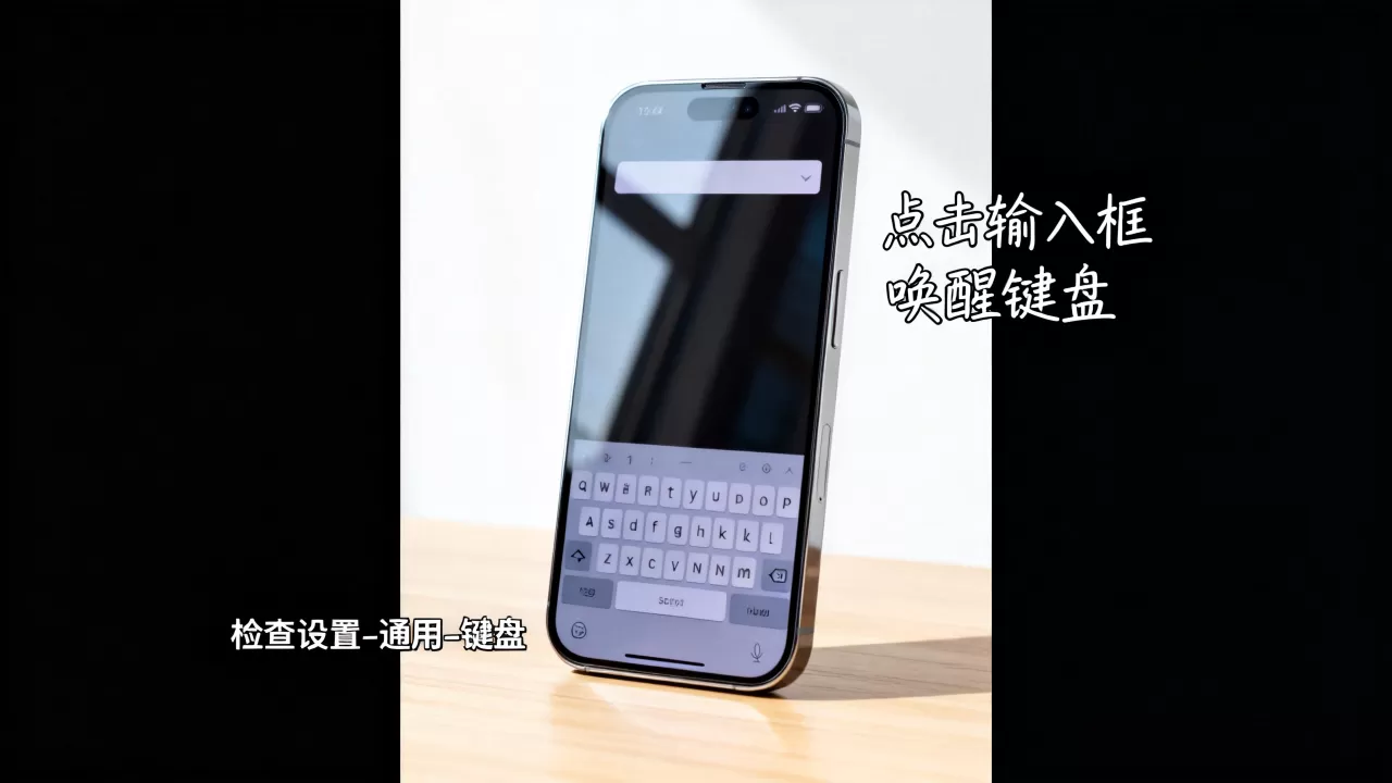 iphone键盘无法弹出怎么办，iphone键盘不出