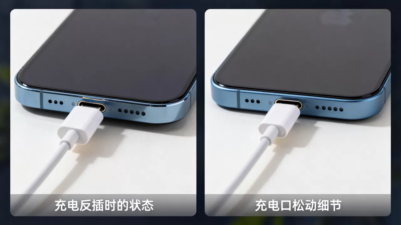 iphone充电反着插了怎么办，iPhone充电口松动
