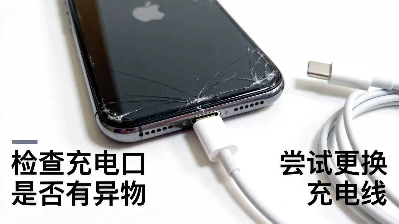 iphone摔了无法充电怎么办，iphone摔了充不进电