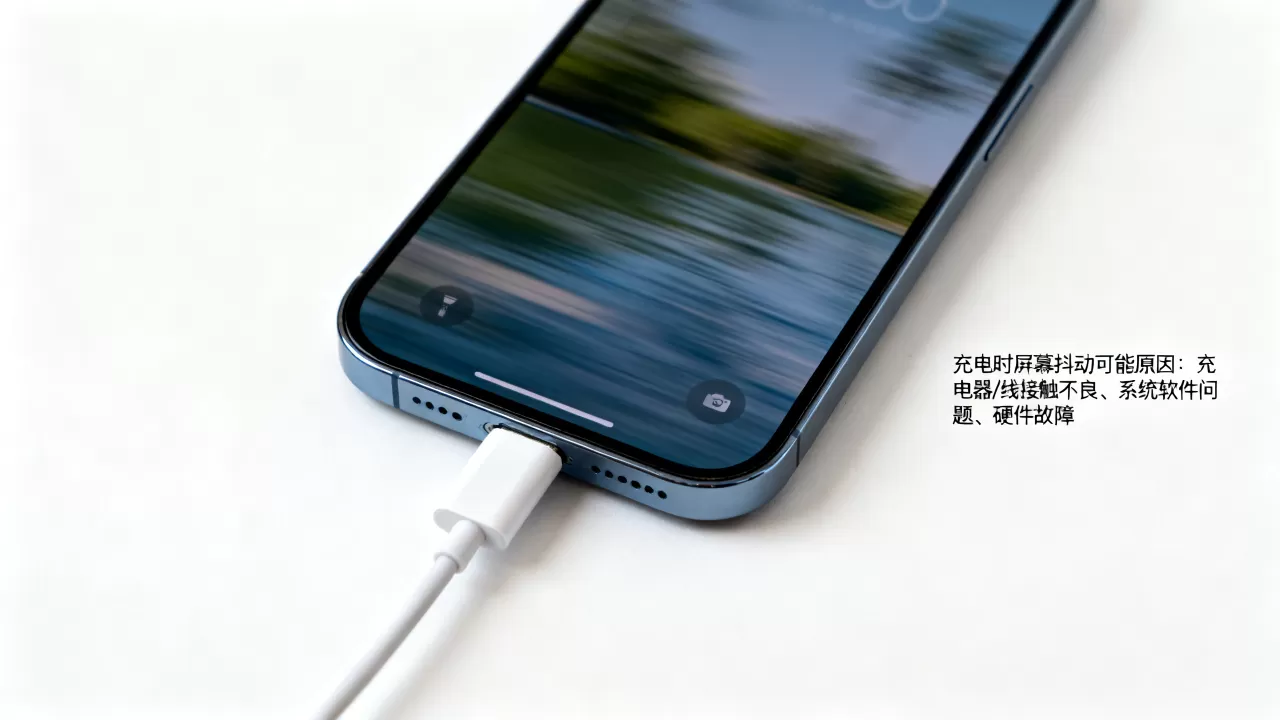 iPhone充电时屏幕抖动是怎么回事？iPhone充电屏抖