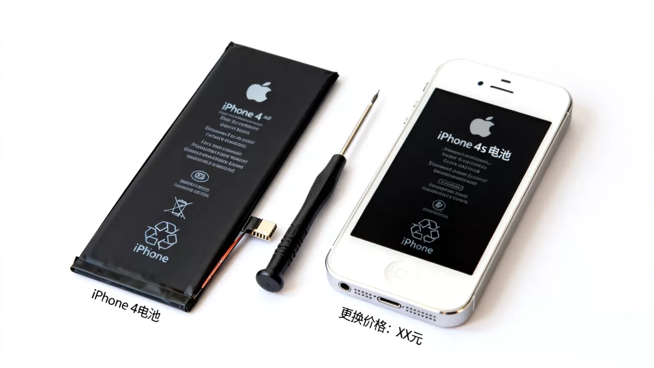 iphone4和iphone4s电池，iphone4s电池更换多少钱