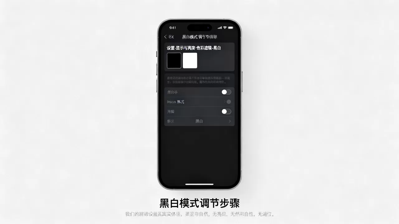 iphone手机黑白怎么调，iphone手机黑白