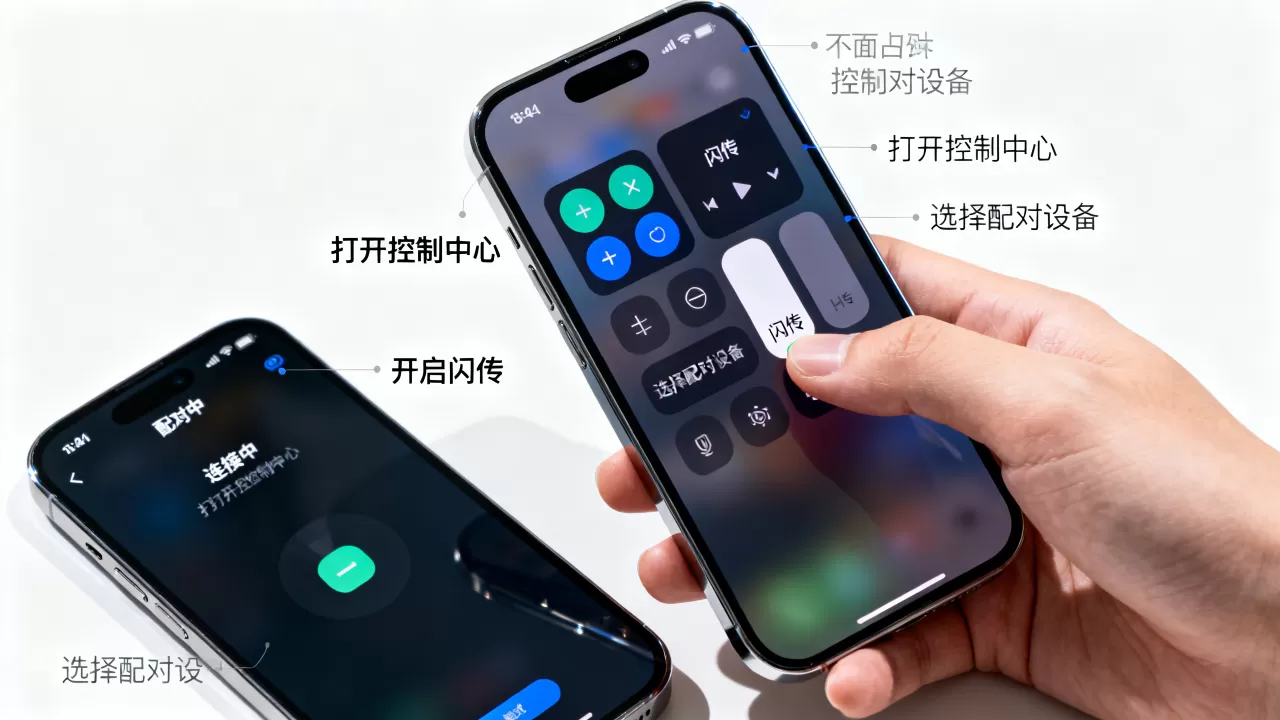 iphone闪传怎么开，iphone闪传