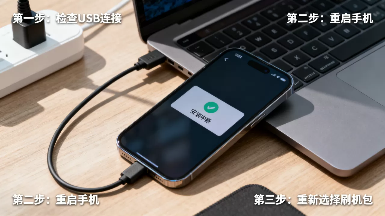 刷机提示安装中断怎么办，手机刷机教程