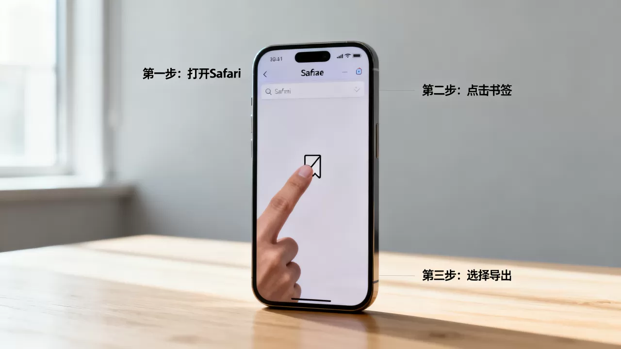 iphone书签怎么导出，iphone书签导出方法