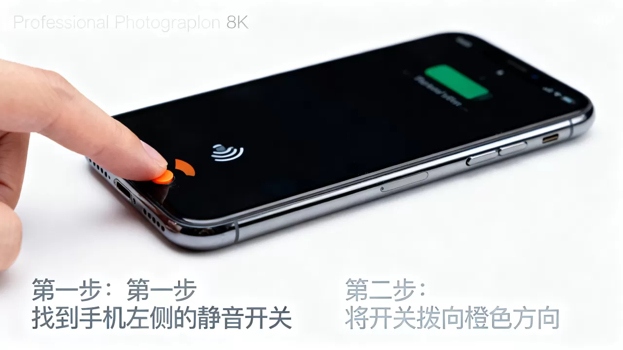 iphone调成静音怎么调，iphone调成静音